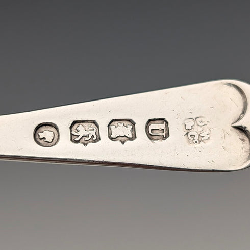 1876年 英国アンティーク 純銀製 ティーキャディースプーン Josiah Williams