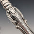 1856 British antique pure silver serving cutlery pair, total weight 174g, Martin Hall
