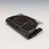 1903 British antique sterling silver decorated small leather wallet with coin purse