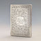 1874 British antique pure silver double door card case 104g George Unite