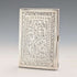 1874 British antique pure silver double door card case 104g George Unite