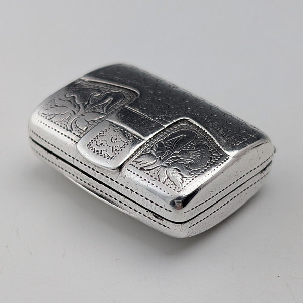 1820 年英國古董純銀油醋汁配海綿 Ledsam&Vale