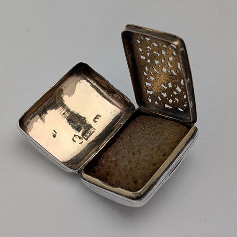 1820 年英國古董純銀油醋汁配海綿 Ledsam&Vale