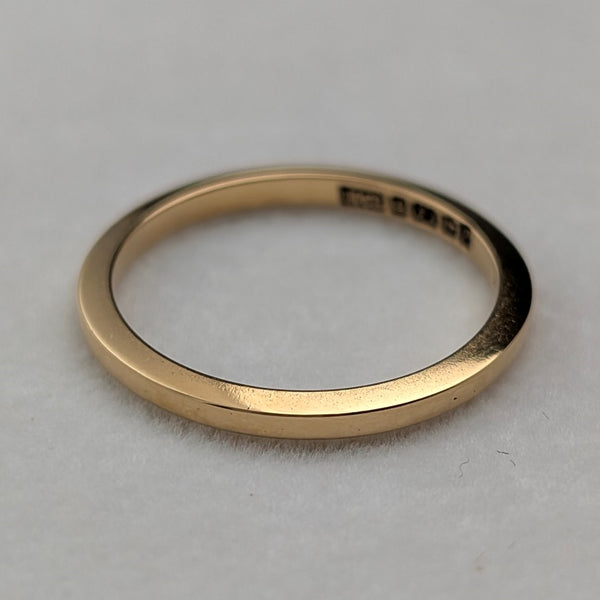 1958年 英国ヴィンテージ ジュエリー K22ゴールドリング 2.5g (12号)指輪 Henry Hyde