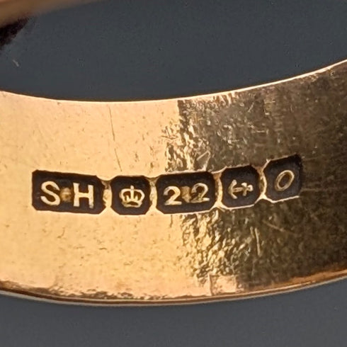 1963年 英国ヴィンテージ ジュエリー K22ゴールドリング 5.6g(13号) 指輪 SH