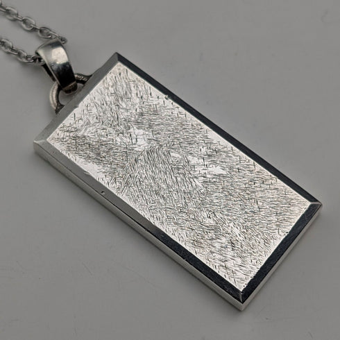 1977年 英国 純銀製 ジュビリーインゴットペンダント 35g ネックレス付