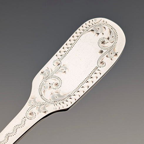 1905年 英国アンティーク 純銀製 ティーキャディースプーン&トング James Deakin&Sons ケース入