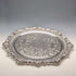 Vintage Canadian silver plate round legless Salva, diameter 37cm