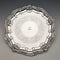 1908 British antique sterling silver salver, diameter 30cm, 624g, William Devenport