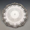 1908 British antique sterling silver salver, diameter 30cm, 624g, William Devenport