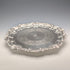 1908 British antique sterling silver salver, diameter 30cm, 624g, William Devenport