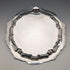 1908 British antique sterling silver salver, diameter 30cm, 624g, William Devenport