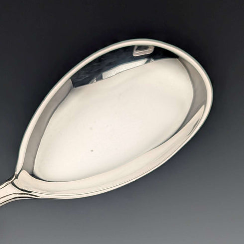 1896 British antique sterling silver tea caddy spoon by Horace Woodwood