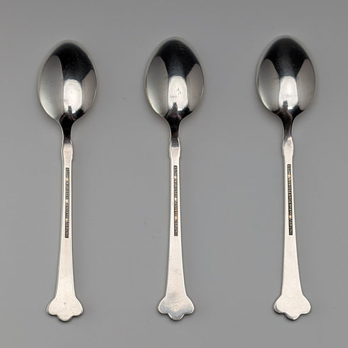 北歐復古琺瑯裝飾純銀咖啡勺 3 件套共 28 克