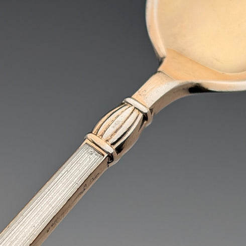 北歐復古琺瑯裝飾純銀咖啡勺 3 件套共 28 克