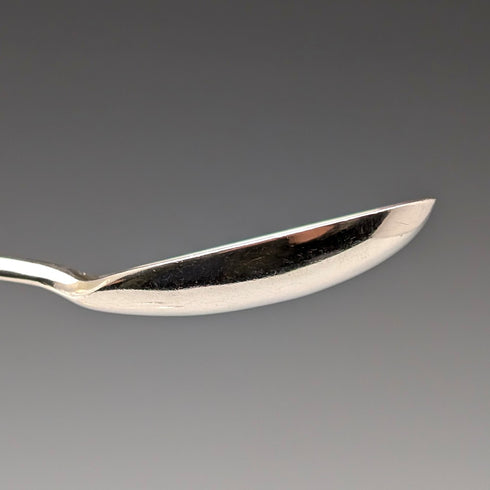 1843 British antique sterling silver mustard spoon x 3, total 91g, Samuel Hayne & Dudley Carter