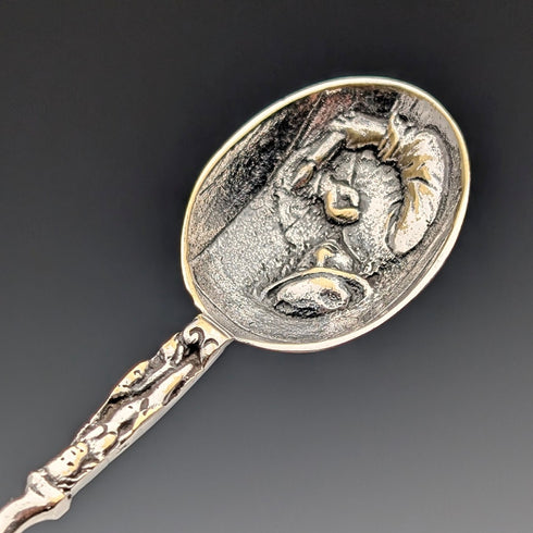 アンティーク 835シルバー製 ティースプーンx4 計36g