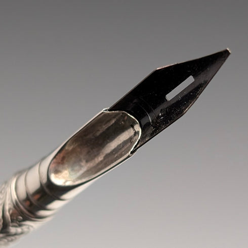 1902年 英国アンティーク 純銀製 つけペン ディップペン