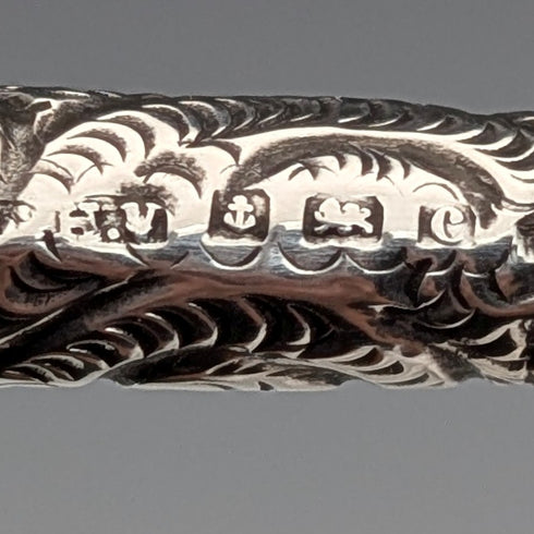 1902年 英国アンティーク 純銀製 つけペン ディップペン