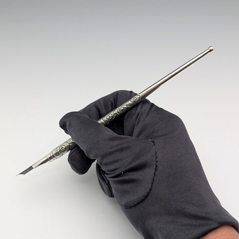 1902年 英国アンティーク 純銀製 つけペン ディップペン