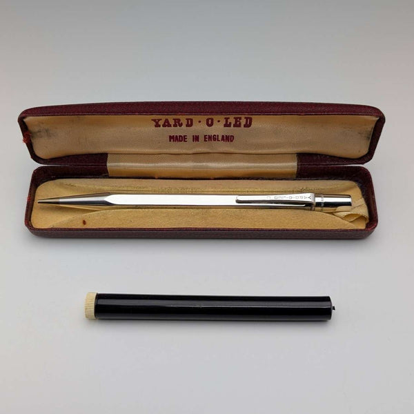 1965 年英國復古 Yard O 紅色純銀六角驅動鉛筆,帶有正品筆芯