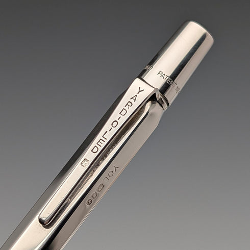 1965年 英国ヴィンテージ ヤード・オ・レッド 純銀製 推進式ペンシル ヘキサゴン 純正替芯付 ケース入