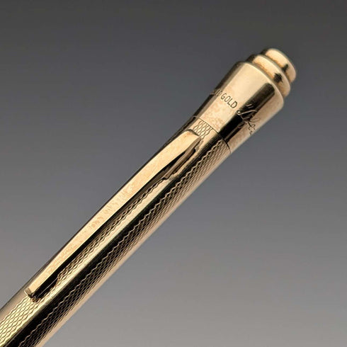 British vintage Lifelong rolled gold mechanical pencil with case