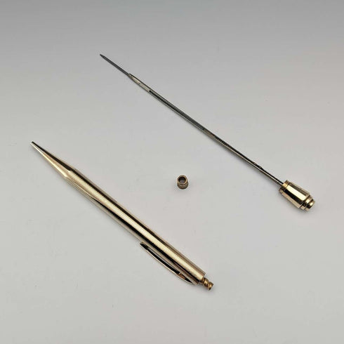 British vintage Lifelong rolled gold mechanical pencil with case