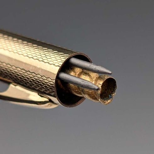 British vintage Lifelong rolled gold mechanical pencil with case