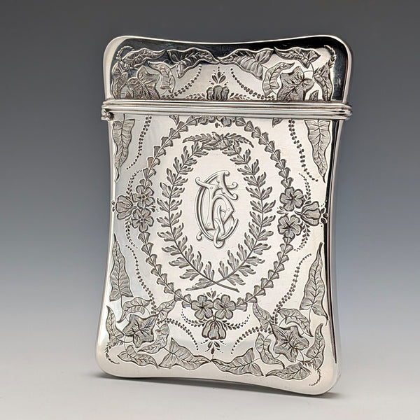 1878 英國古董純銀卡包 92 克 Robert Thornton