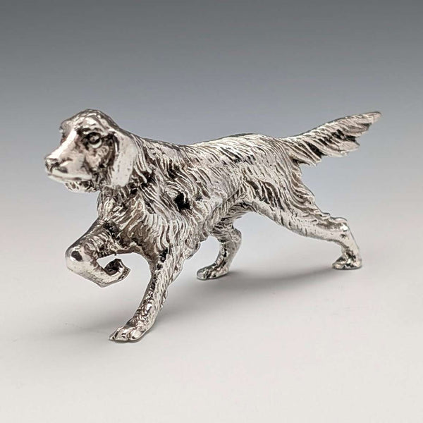 CSR Limited, UK, Sterling Silver Irish Setter Miniature Dog Figurine