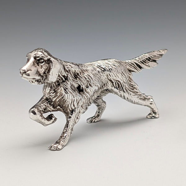 英國 CSR 限量純銀愛爾蘭賽特犬迷你狗雕像
