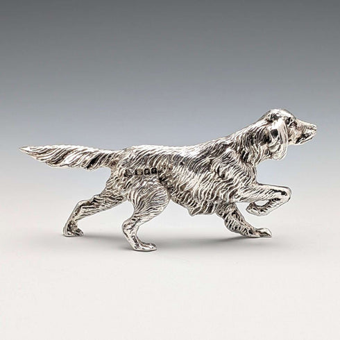 CSR Limited, UK, Sterling Silver Irish Setter Miniature Dog Figurine