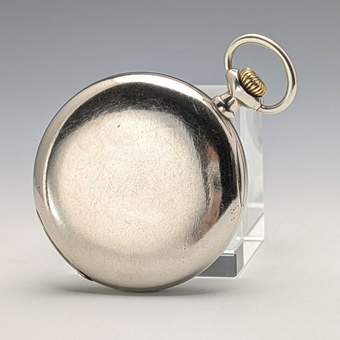 1930年頃 ヴィンテージ オメガ 懐中時計 合金ケース オープンフェース 動作良好