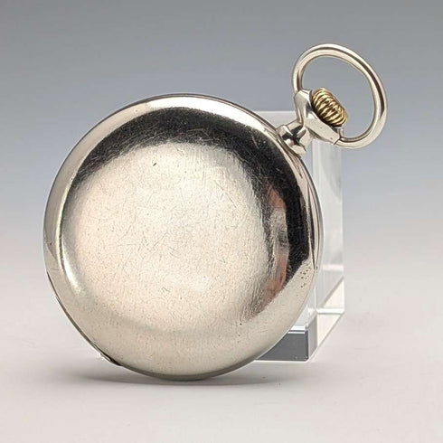 Circa 1930 Vintage Omega pocket watch Alloy case Open face Good working condition