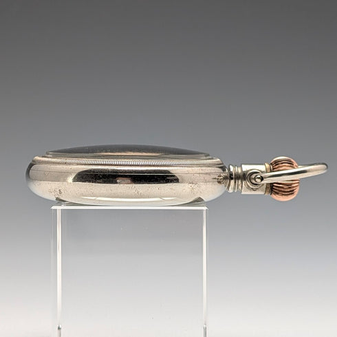 1915年頃 アンティーク オメガ 懐中時計 直径53mm 鉄道時計 合金ケース 動作良好