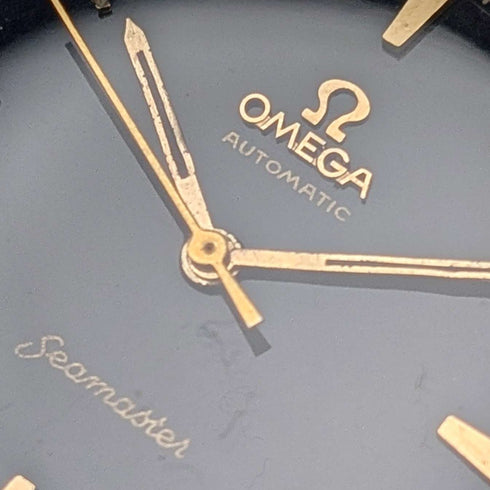 1961 Omega Seamaster Ref14765 61 SC Men's Automatic Watch Cal552 Black Dial Good Working Condition