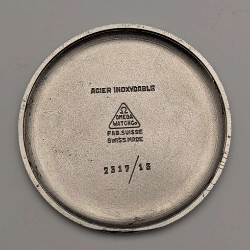 1956 年歐米茄 Ref2317/13 男士機械手錶 Cal266 35 毫米不鏽鋼錶殼 工作狀況良好