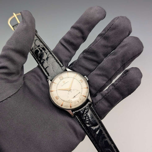 1956 年歐米茄 Ref2317/13 男士機械手錶 Cal266 35 毫米不鏽鋼錶殼 工作狀況良好