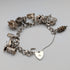 1975 British Vintage Sterling Silver Charm Bracelet 48g LC