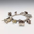 1978 British Vintage Sterling Silver Charm Bracelet 48g RP