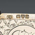 Circa 1900 British antique sterling silver Albert chain, 80g, with sterling silver Vesta case