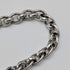 Circa 1900 British antique sterling silver Albert chain, 80g, with sterling silver Vesta case