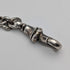 Circa 1900 British antique sterling silver Albert chain, 38g, with push-type pencil
