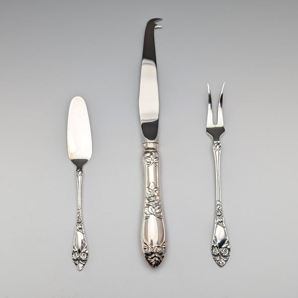 Nordic Vintage 830 Silver Cheese Server Trio TH Marthinson