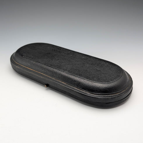 1869年 英国アンティーク 純銀製 クリスニングカトラリーペア 計55g ケース入 HJ Lias&Son