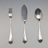 Antique British silver plate dessert cutlery trio by Barker Brothers, in case