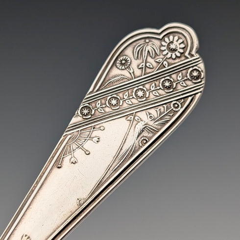 英国アンティーク シルバープレート製 デザートカトラリートリオ Barker Brothers ケース入