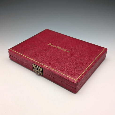 1957年 英国ヴィンテージ マルチホールマーク 純銀製ティースプーンx6 計80g Roberts&Belk ケース入り