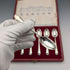 1957 British Vintage Multi-Hallmark Sterling Silver Teaspoons x 6, Total 80g, Roberts & Belk, Case Included